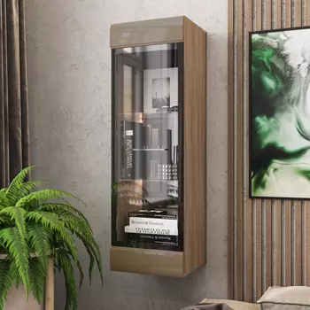 Шкаф навесной с подсветкой Летиция