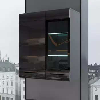 Шкаф навесной с подсветкой Летиция