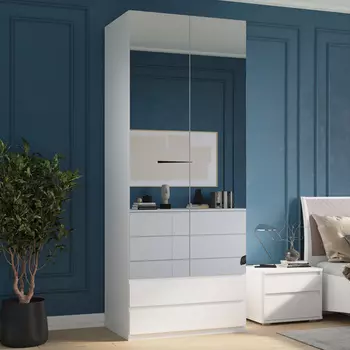 Шкаф распашной с ящиками Бланш