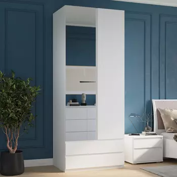 Шкаф распашной с ящиками Бланш