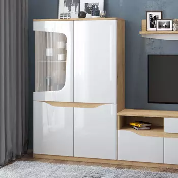 Шкаф-витрина левый Амбер