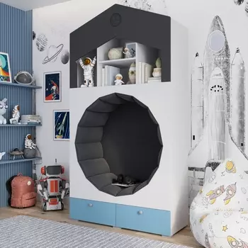 Стеллаж с мягким сиденьем Кидсберг