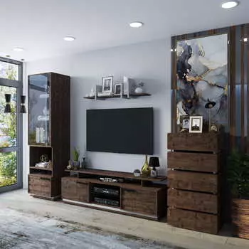 Стенка для гостиной Ивет №7