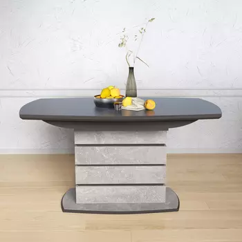 Стол раздвижной Шелдон со стеклом