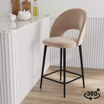 Стул полубарный поворотный Артур 360°