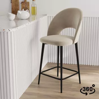 Стул полубарный поворотный Артур 360°