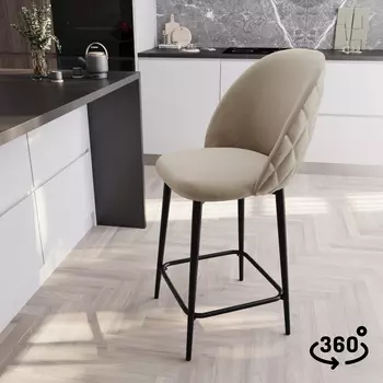 Стул полубарный поворотный Дэни 360°