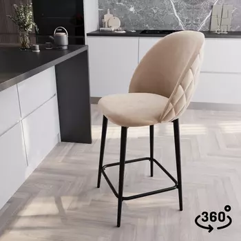 Стул полубарный поворотный Дэни 360°