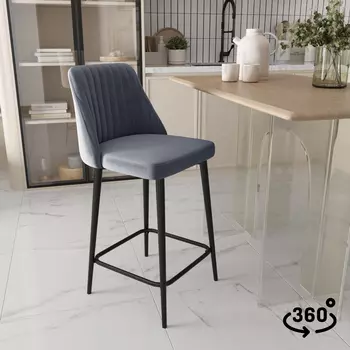 Стул полубарный поворотный Ларри 360°