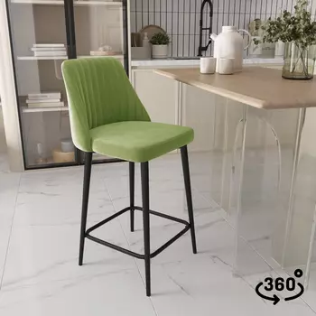 Стул полубарный поворотный Ларри 360°