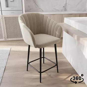 Стул полубарный поворотный Микки 360°