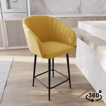 Стул полубарный поворотный Микки 360°