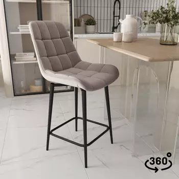 Стул полубарный поворотный Стивен 360°