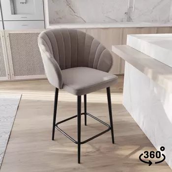 Стул полубарный поворотный Уолли 360°