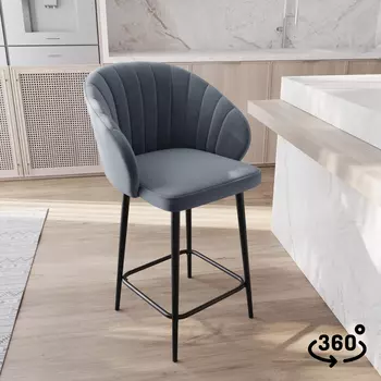 Стул полубарный поворотный Уолли 360°