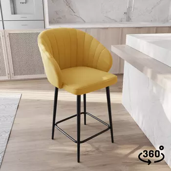 Стул полубарный поворотный Уолли 360°