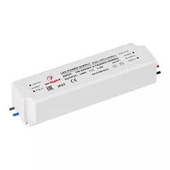 Блок питания ARPV-LV48060-A (48V, 1.3A, 60W) (Arlight, IP67 Пластик, 3 года), 019010(1)