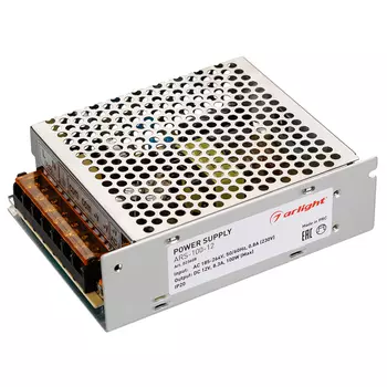 Блок питания ARS-100-12 (12V, 8.3A, 100W) (Arlight, IP20 Сетка, 2 года)