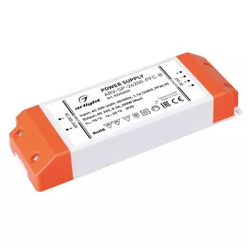 Блок питания ARV-SP-24200-PFC-B (24V, 8.3A, 200W) (Arlight, IP20 Пластик, 5 лет)