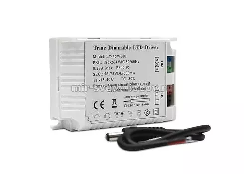 Блок питания для диммирования LED панели 45W, 30638