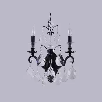 Бра Crystal Lux Magnifico AP2 Black/Transparent