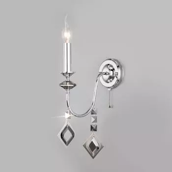 Бра Eurosvet Telao 10120/1 хром/дымчатый хрусталь Strotskis