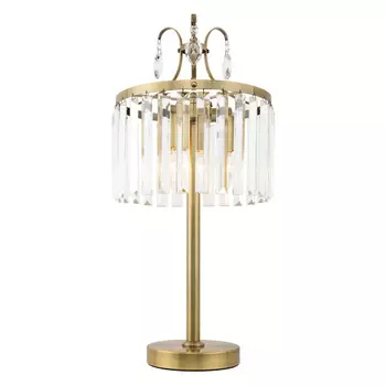 Citilux Инга CL335833 Настольная лампа хрустальная Бронза