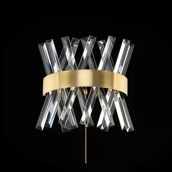 Citilux Ричард CL336313 LED Бра хрустальное с выключателем Бронза