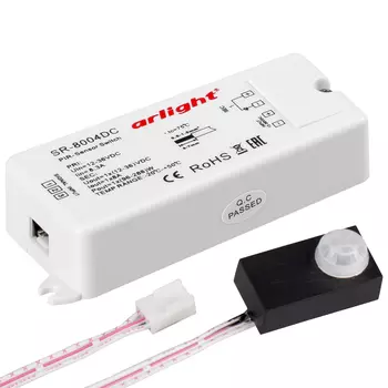 Датчик SR-8004-DC black (12-36V, 96-288W, PIR-Sensor) (Arlight, -)