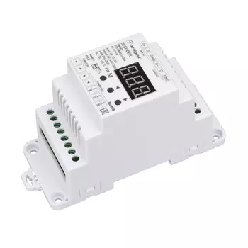 Декодер SMART-K23-DMX512-DIN (12-24V, 3x6A) (Arlight, IP20 Пластик, 5 лет)