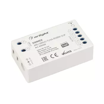 Диммер ARL-SIRIUS-TUYA-RGBW-SUF (12-24V, 4x4A, 2.4G) (Arlight, IP20 Пластик, 3 года)