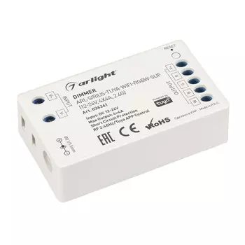 Диммер ARL-SIRIUS-TUYA-WIFI-RGBW-SUF (12-24V, 4x4A, 2.4G) (Arlight, IP20 Пластик, 3 года)