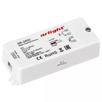 Диммер SR-2402 (12-36V, 96-288W, Metal-Touch) (Arlight, -)