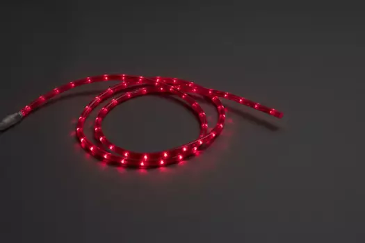 Дюралайт LED-СDL-2W-100M-220V-3,33СМ-R красный,13мм, КРАТНОСТЬ РЕЗКИ 2М(цветная оплетка)