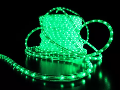 Дюралайт LED-XD-3W-100M-240V зеленый,13мм, (4м)