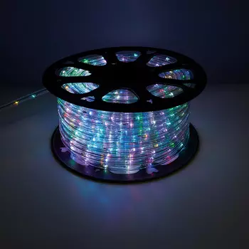 Дюралайт (лента светодиодная), 2W FERON 50м 220V 24LED/м 13мм, RGB, LED-R2W