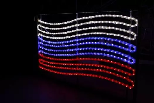 FLESI-LED-FL-ФЛАГ РБ-240V-R/G производство flesi (РФ) 102х65см