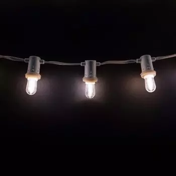 Гирлянда Belt-Light Mini c Шагом 10см, Патрон E14, Провод Черный ПВХ, IP54