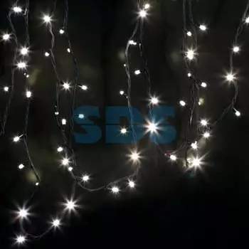 Гирлянда модульная Дюраплей LED 20м 200 LED черный ПВХ, ТЕПЛЫЙ БЕЛЫЙ 24В