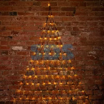 Гирлянда Сеть 2х2х1.5м, свечение с динамикой, черный ПВХ, 136 LED, 230 В, цвет: Тёплый белый