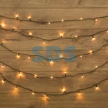 Гирлянда «Твинкл-Лайт» 20 м, темно-зеленый ПВХ, 160 LED, цвет теплый белый