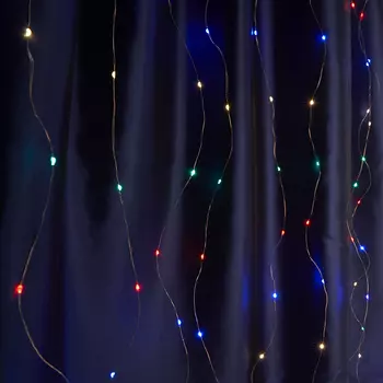 Гирлянда - занавес типа Роса USB 480 LED 3*3м, мульти, IP20 , сетевой шнур 3м в комплекте, CL591