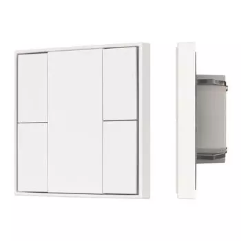 INTELLIGENT ARLIGHT Кнопочная панель KNX-301-22-4-SH-IN White (BUS, Frame) (IARL, IP20 Пластик, 3 года)