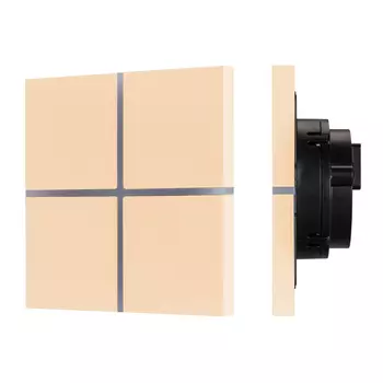 INTELLIGENT ARLIGHT Сенсорная панель KNX-304-13-IN Champagne (BUS, Frameless) (IARL, IP20 Металл, 2 года)