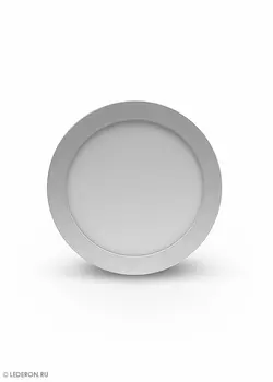 Круглая светодиодная панель d200, 220 Вольт, 15 Ватт, IP20, Белый, 29046