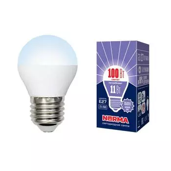 Лампа светодиодная E27 11W 6500K матовая LED-G45-11W/DW/E27/FR/NR UL-00003833