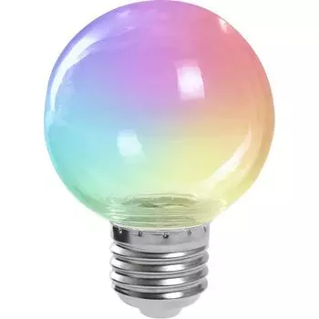 Лампа светодиодная Feron E27 3W RGB Прозрачный LB-371 38130