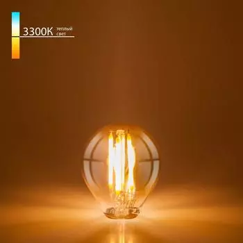 Лампа светодиодная филаментная Elektrostandard E27 6W 3300K прозрачная 4690389173240