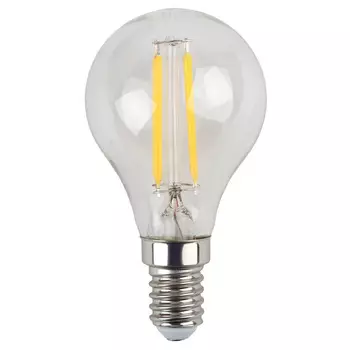 Лампа светодиодная филаментная ЭРА E14 11W 2700K прозрачная F-LED P45-11w-827-E14 Б0047012