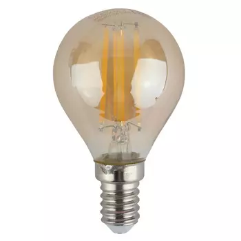 Лампа светодиодная филаментная ЭРА E14 9W 4000K золотая F-LED P45-9w-840-E14 gold Б0047028